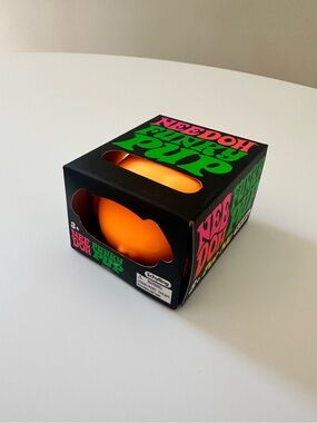 NeeDoh Funky Pup Stress Ball Toy - Orange - Authentic Schylling